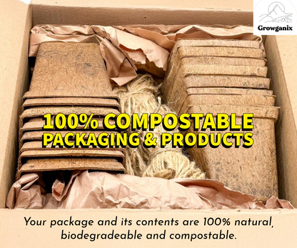Coco Coir Pot for Seeds & Clones- Square Design