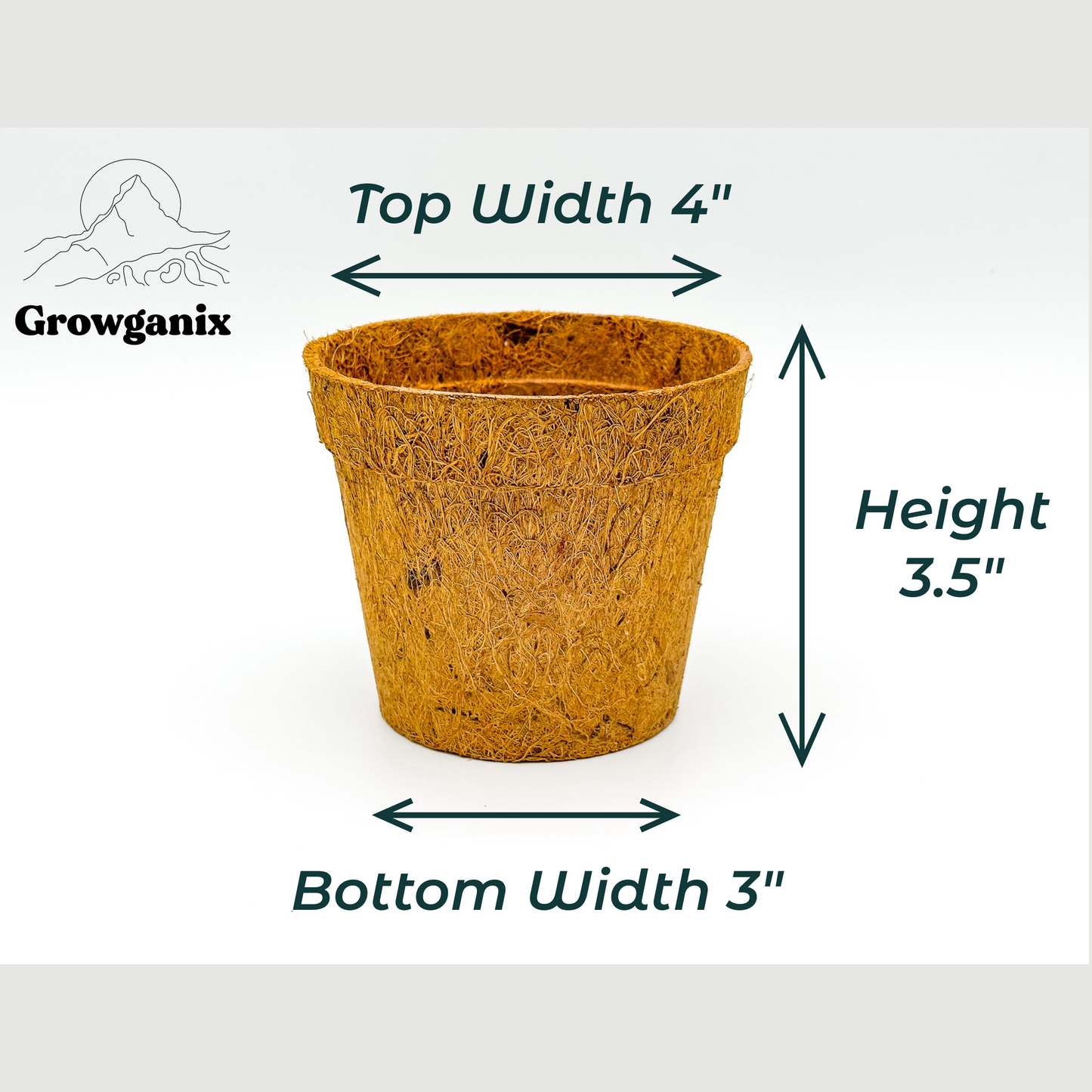 Coco Coir Pot for Seeds & Clones- Circular Design