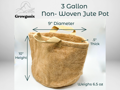 Jute Non-Woven Pot - 3 Gallon